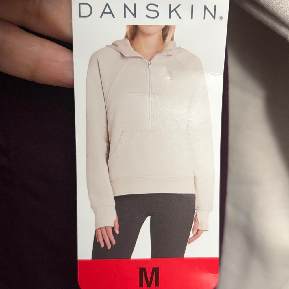 Mixed Rib Cozy Half Zip Hoodie Top